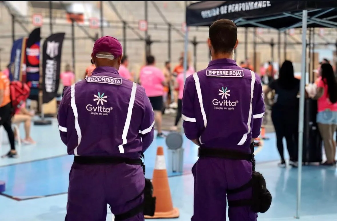 Equipe Gvitta em cobertura de evento